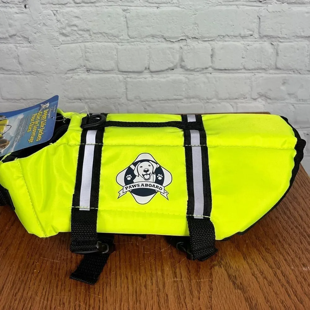 Paws Aboard Dog life vest life jacket floatation device NWT Small